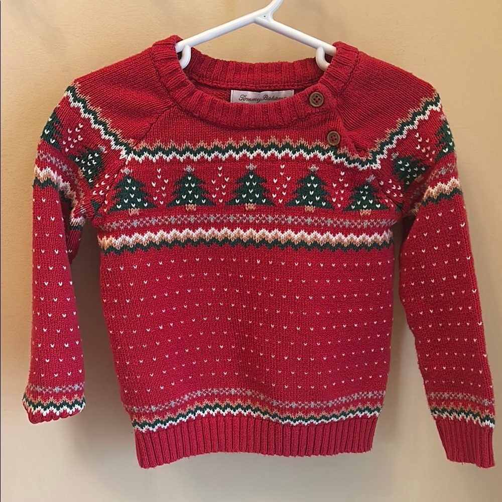 Red Festive Knit Sweater